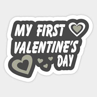 My First Valentine's Day Sticker